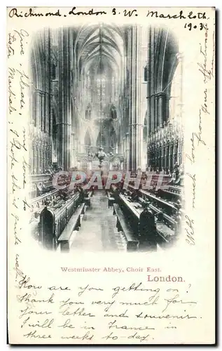 Ansichtskarte AK Westminster Abbey Choir East London