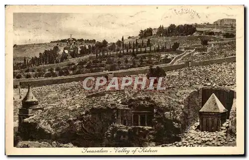 Cartes postales Jerusalem Valley of Kidron