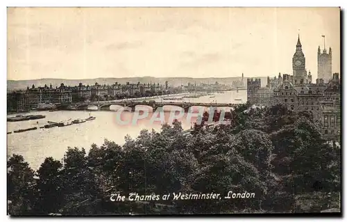 Cartes postales The Thames at Westminster London