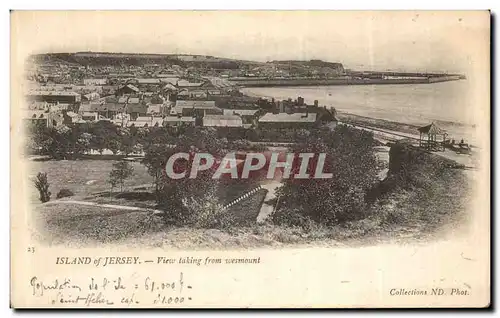 Cartes postales Island of Jersey View taking from Wesmount