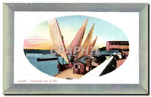 Cartes postales Caire Dahabiees sur le Nil Bateaux