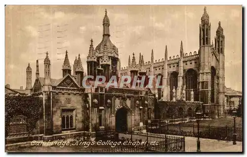 Cartes postales Cambridge King college Chapel