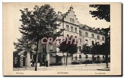 Cartes postales Worms La caserne Militaria