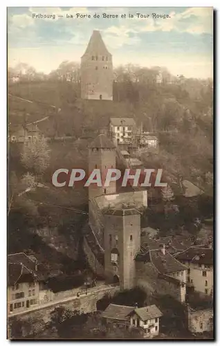 Ansichtskarte AK Fribourg La Foire de Berne et la Tour Rouge