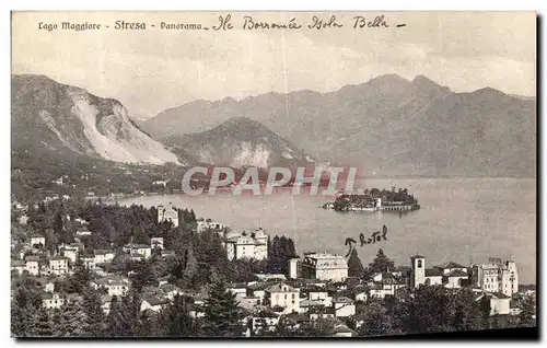 Cartes postales Logo Maggiore Stresa Panorama