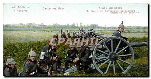 Cartes postales Deutsches Heer Feld Artillerie In Reserve Armee allemande Canon Militaria