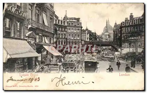 Cartes postales Ludgate Circus London