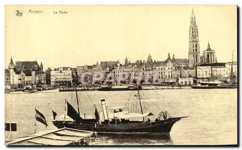 Cartes postales Anvers La Rade Bateau