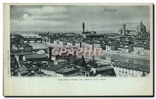 Ansichtskarte AK Firenze Panorama Precso Dal Monte Alle Croci