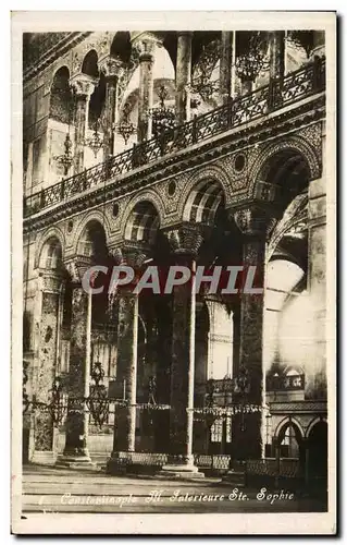 Cartes postales Constaninople M Interieure Ste Sophie Turquie