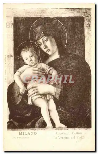 Ansichtskarte AK Milano Giovanni Bellini La Vergine col Figlio