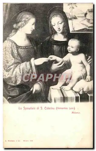 Ansichtskarte AK Milano La Sposalizio di S Caterina Bernardino Luini