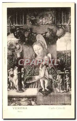 Cartes postales Verona Carlo Crivelli