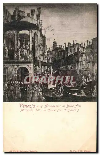 Cartes postales Venezia Accademia di Belle Arti Miracolo della Croce