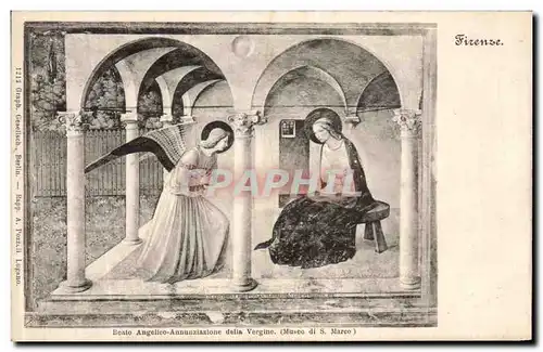 Cartes postales Firenze Beato Angelito delia Vergine