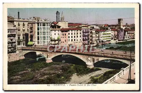 Cartes postales Gerona Puenta Isabel II Rio Onar