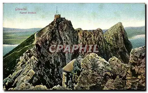 Ansichtskarte AK Gibraltar Signal Station