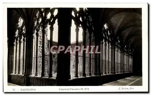 Ansichtskarte AK Pamplona Catedral Claustro