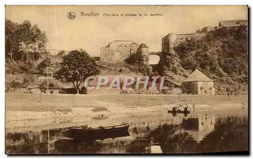 Ansichtskarte AK Bouillon Pont levis et Chateau Vu De Derriere