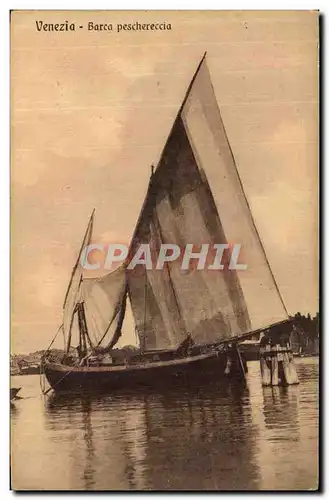 Cartes postales Venezia Barca Peschereccia Bateau de peche