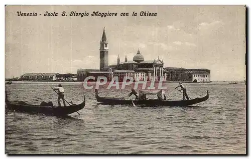 Ansichtskarte AK Venezia Isola S Giorgio Maggiore con la Chiesa