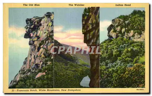 Ansichtskarte AK Franconia Notch White Mountains New Hampshire