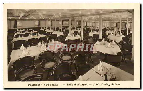 Cartes postales Paquebot Suffren Salle a Manger Bateau