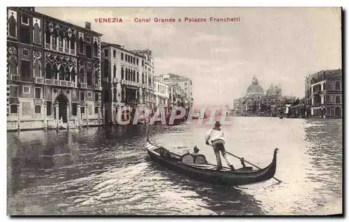 Cartes postales Venezia Canal GHrande e Palazzo Franchetti