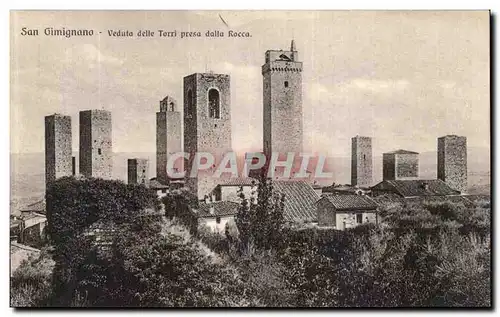 Cartes postales San Gimignano Veduta della Torri presa dalla Rocca