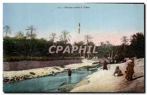 Cartes postales Femmes arabes a l Oued