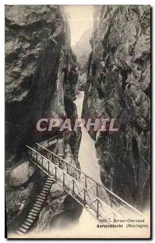 Cartes postales Berner Oberland Aareschlucht Meiringen