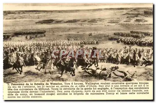 Cartes postales Panorama de la Bataille de Waterloo Militaria