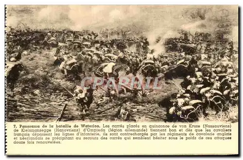 Cartes postales Panorama de la Bataille de Waterloo Militaria