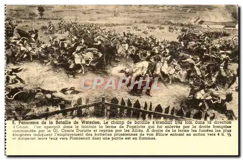 Cartes postales Panorama de la Bataille de Waterloo Le Champ de Bataille Militaria