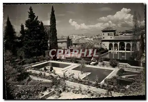 Cartes postales moderne Granada Alhambra Jardines del Partal y Albayzin