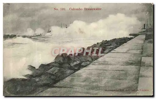 Ansichtskarte AK Colombo Breakwater