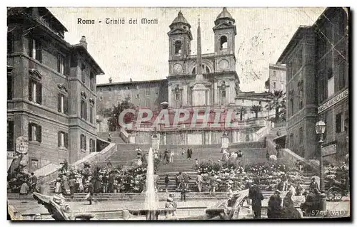 Cartes postales Roma Trinita dei Monti