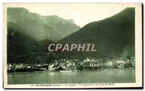 Cartes postales Saint Gingolph Lac Leman Vue Generale et le Creux de Novel