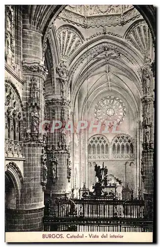 Cartes postales Burgos Catedral Vista del Interior