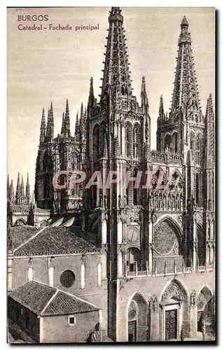 Ansichtskarte AK Burgos Catedral Fachada Principal