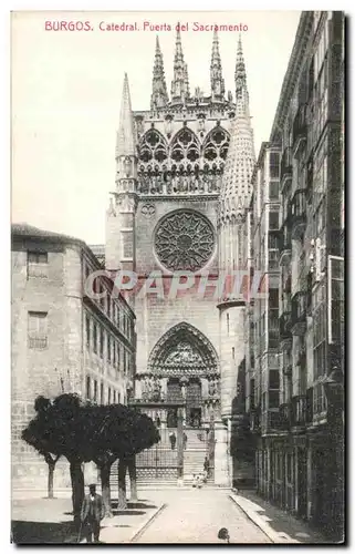 Ansichtskarte AK Burgos Catedral Puerta del Sacramento