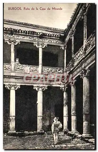 Cartes postales Burgos Patio de la Casa de Miranda