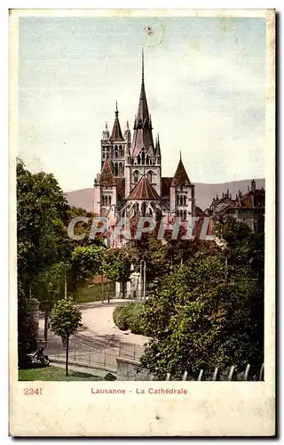 Cartes postales Lausanne La Cathedrale