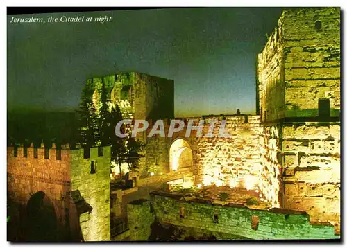 Moderne Karte Jerusalem The Citadel at Night