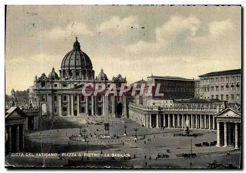 Ansichtskarte AK Citta Del Vaticano Piazza S Pietro La Basilica