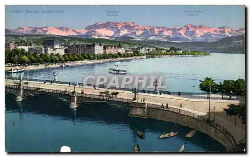 Cartes postales Zurich Quaibrucke