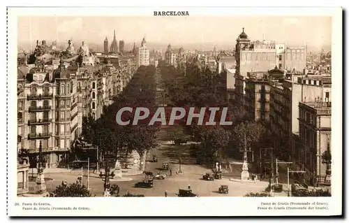 Cartes postales Barcelona Paseo de Gracia