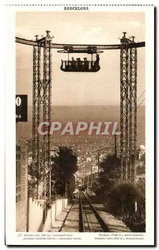 Cartes postales Barcelona Titadaho Ferrocarril aero