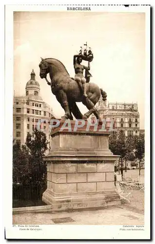 Cartes postales Barcelona Plaza de Cataluna