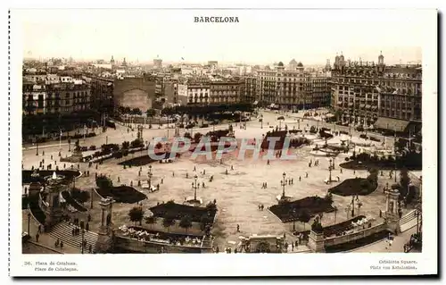 Cartes postales Barcelona Plaza de Cataluna